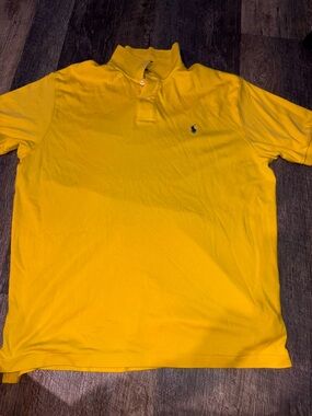 Ralph Lauren Bright Yellow Polo with Navy Pony